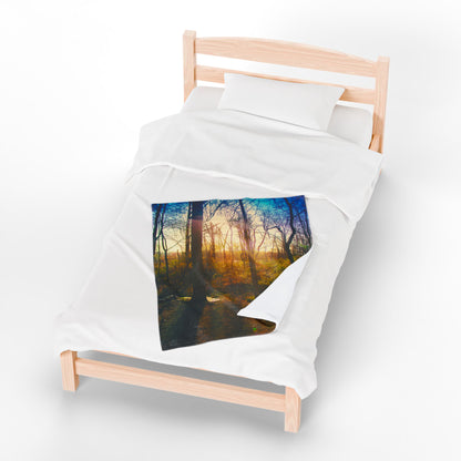 Velveteen Plush Blanket with beautiful photo image.