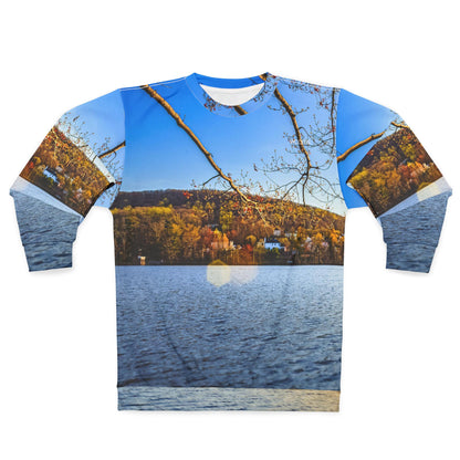 Autumn Franklin Lake Sweatshirt — Scenic Fall Landscape