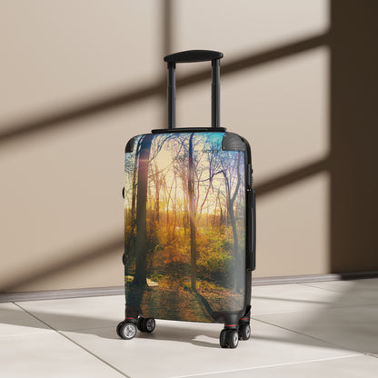 Sunlit Forest Carry-On Suitcase – Scenic Autumn Woods Travel Luggage