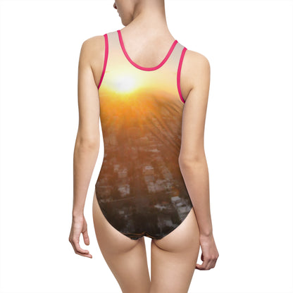 Santo Domingo Horizon – Caribbean Golden Hour Swimsuit