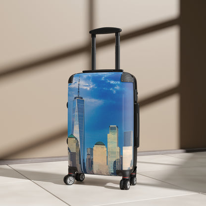 New York Skyline Carry-On Suitcase — One World Trade Center Cityscape Travel Luggage