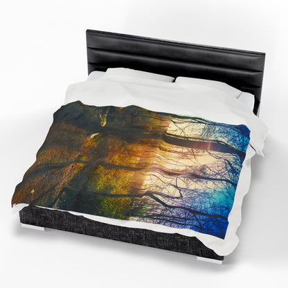 Velveteen Plush Blanket with beautiful photo image.