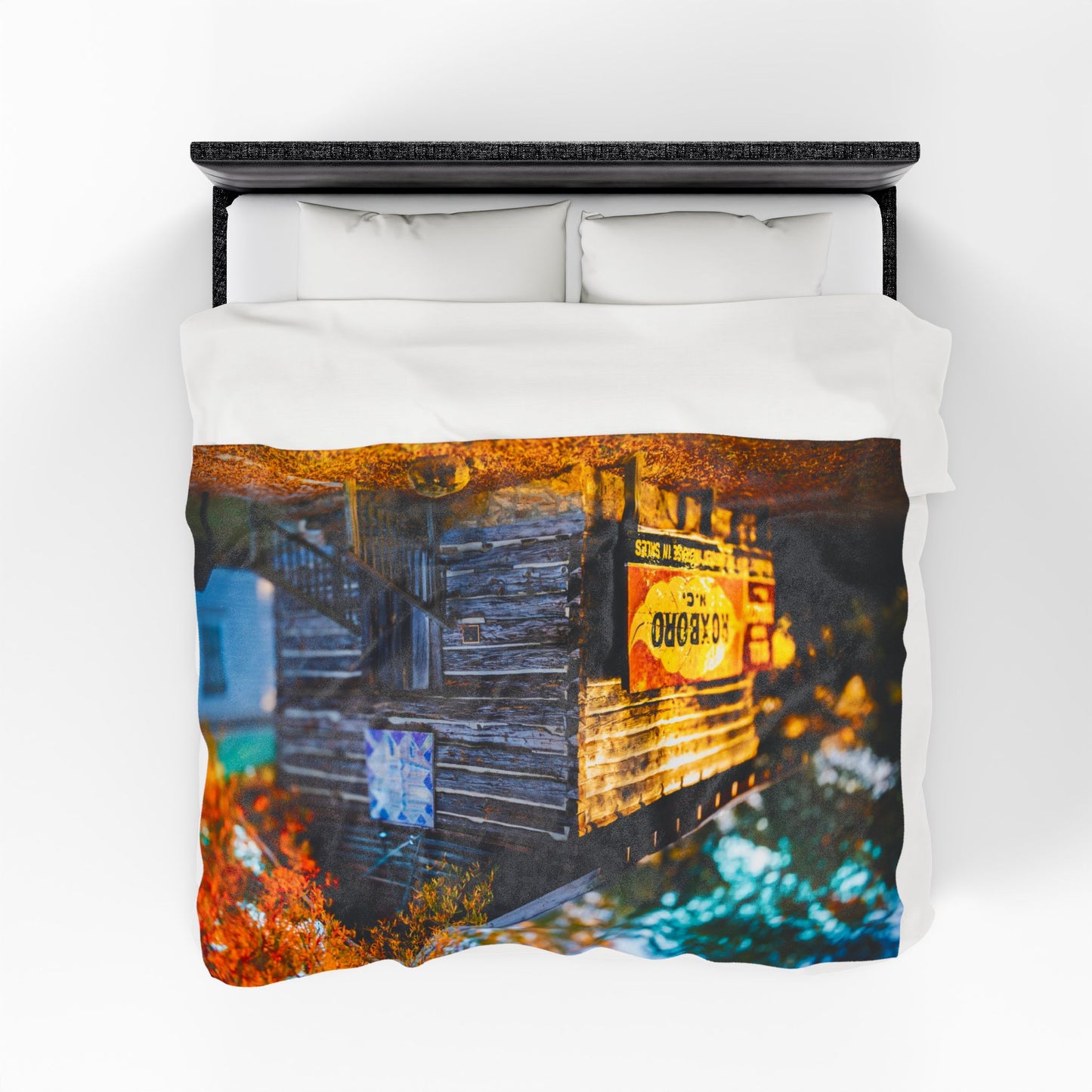 Velveteen Plush Blanket with beautiful car image.