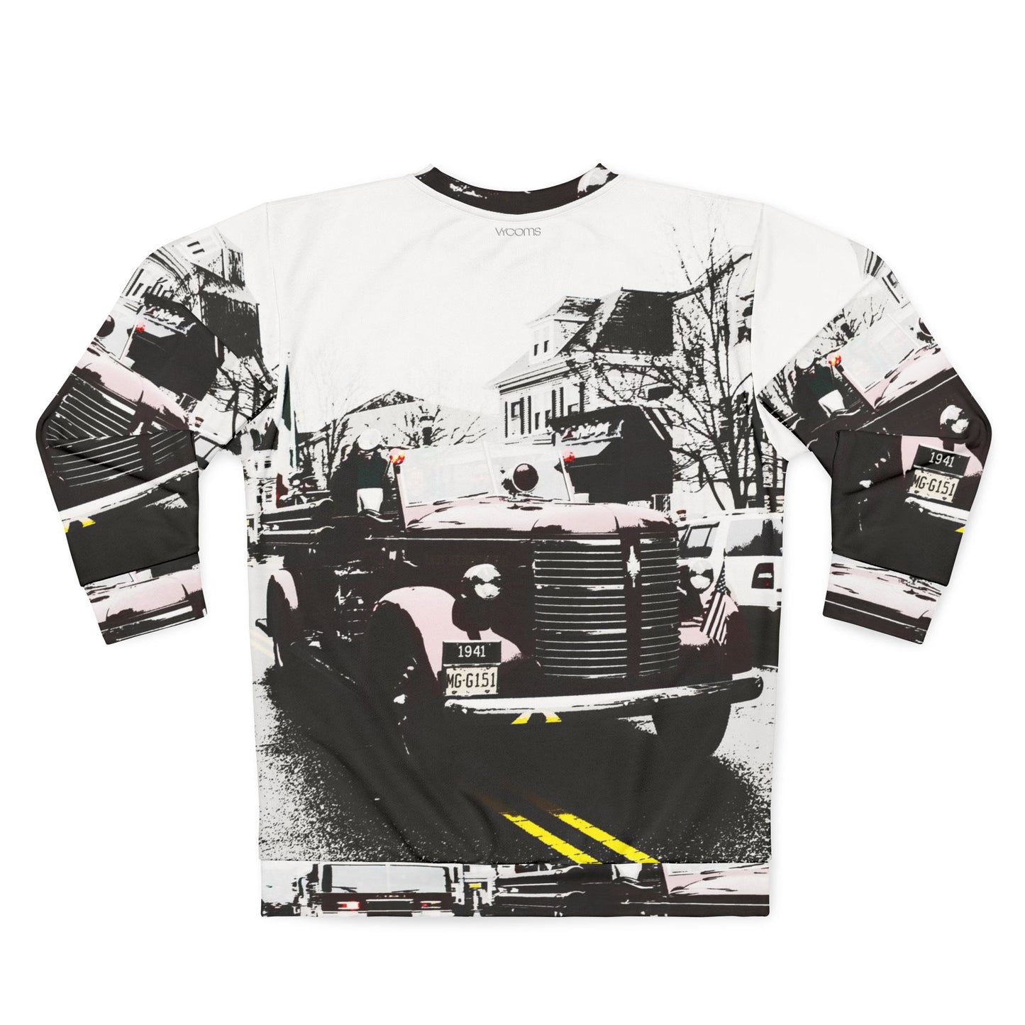 Vintage Fire Truck Sweatshirt — Retro Sweater