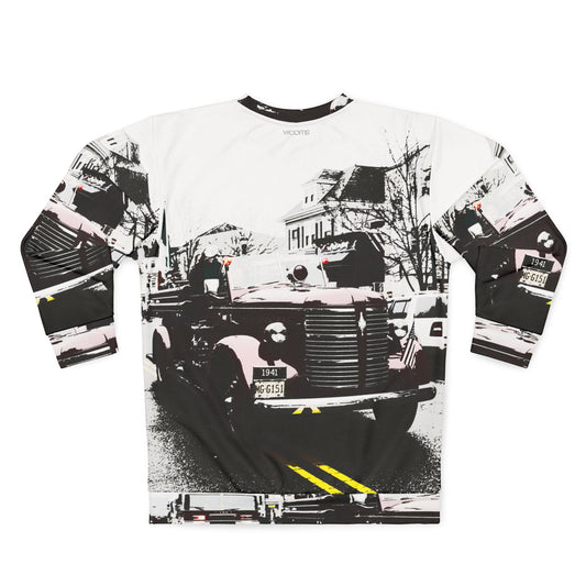 Vintage Fire Truck Sweatshirt — Retro Sweater
