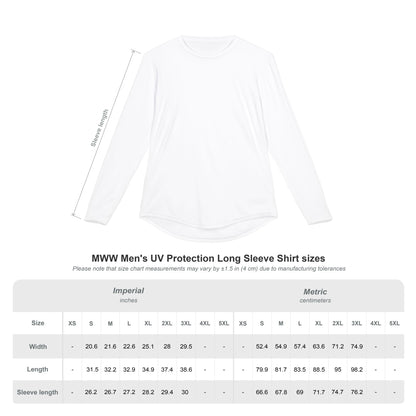 Men's Vintage Ranch UV Protection Long-Sleeve Shirt — Black & White Scenic