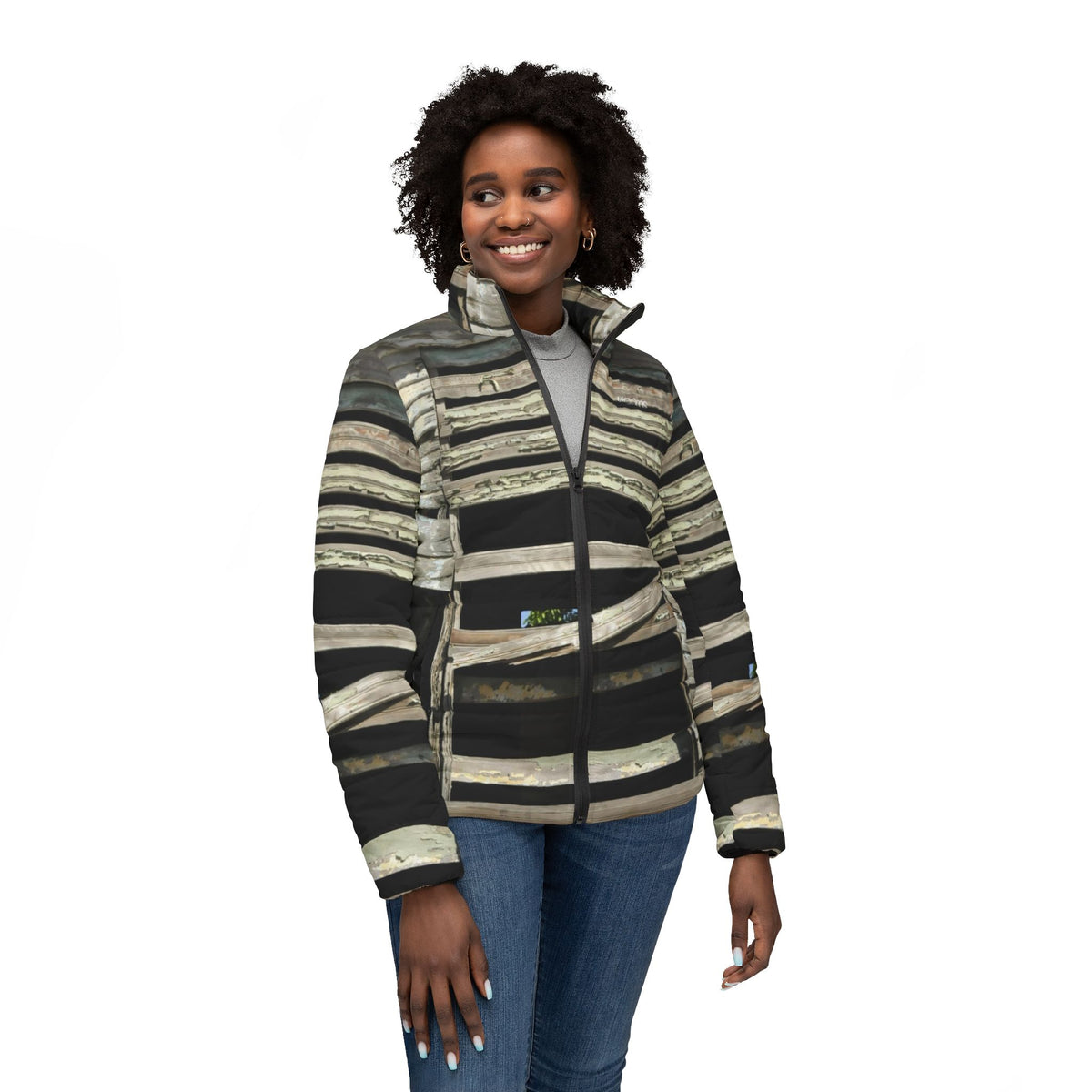 Women's Puffer Jacket - Timeworn Sunbeam