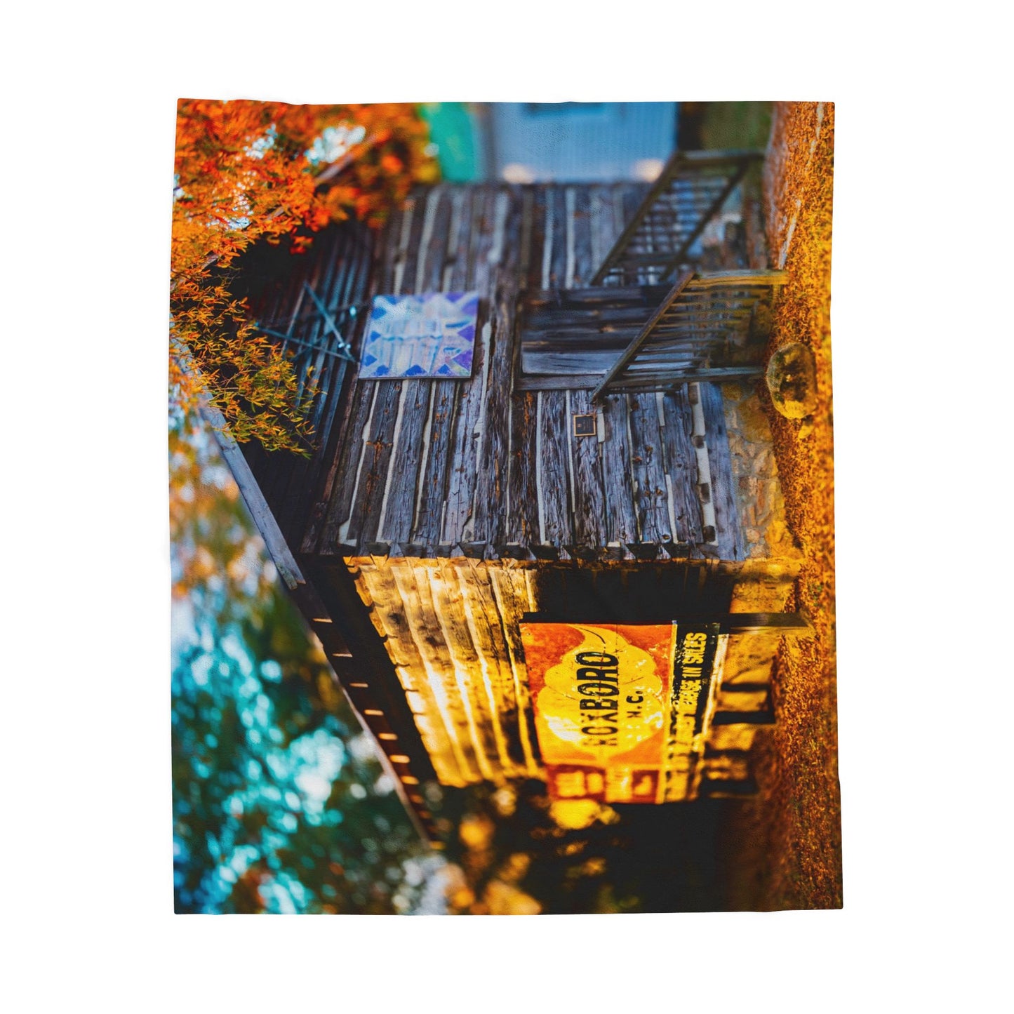 Velveteen Plush Blanket with beautiful car image.