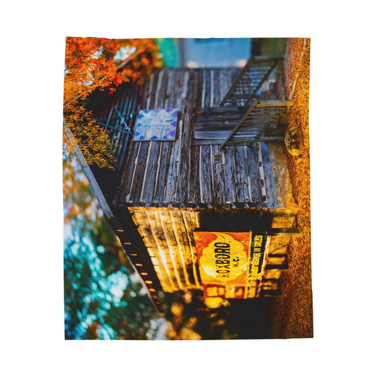 Velveteen Plush Blanket with beautiful car image.