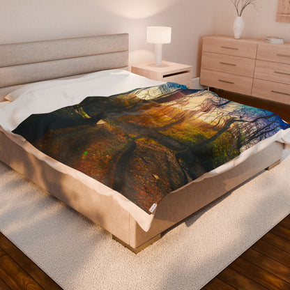 Velveteen Plush Blanket with beautiful photo image.