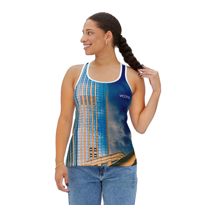 Cityscape Photo Tank Top — Modern Skyscraper Print Women’s Tank