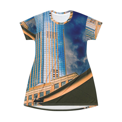 Skyline Photo Dress — Urban Skyscraper