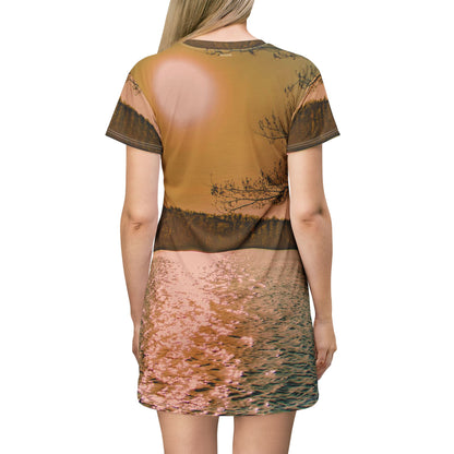 Lake Sunset Dress — Vintage Sunset Lake Dress