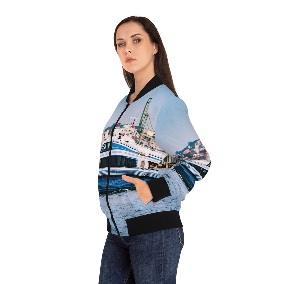 Women's Bomber Jacket - Hudson River Passage