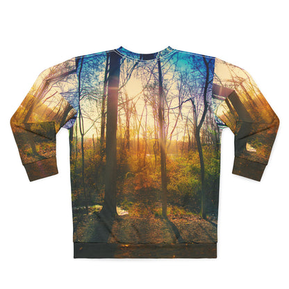 Forest Sunrise Sweatshirt — Woodland Nature Crewneck