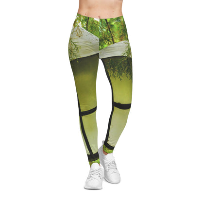 Green Lamp Fixture Leggings — Women's Scenic Leggings