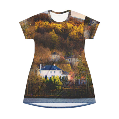 Autumn Lake Dress — Scenic Fall Cabin