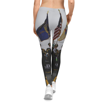 Patriotic Parade Leggings — American Flag Color Guard