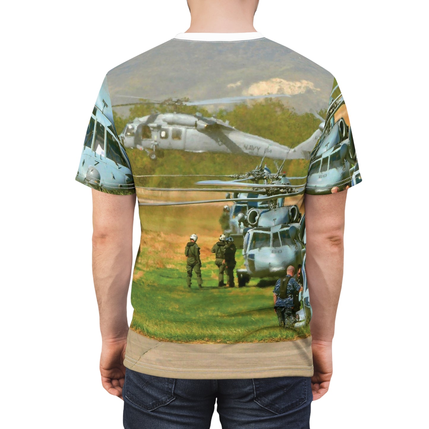 Military Helicopter T-shirts — Aviation Rescue Graphic T-Shirt