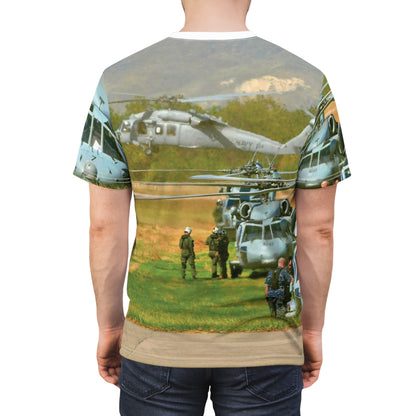 Military Helicopter T-shirts — Aviation Rescue Graphic T-Shirt