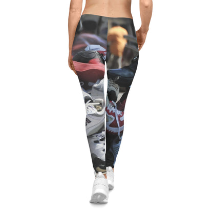 Sneaker Pile Leggings — Casual Streetwear Yoga Pants