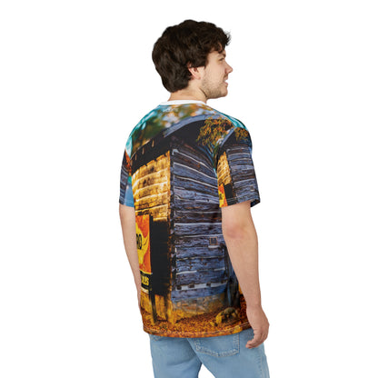 Rustic Cabin T-Shirt – Vintage Road Sign Woodland Shirt