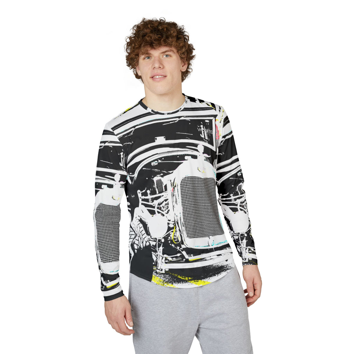 Men’s Vintage Car UV Protection Long Sleeve Shirt