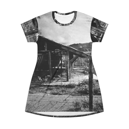 Rural Landscape Dress — Black & White Mountain Farm