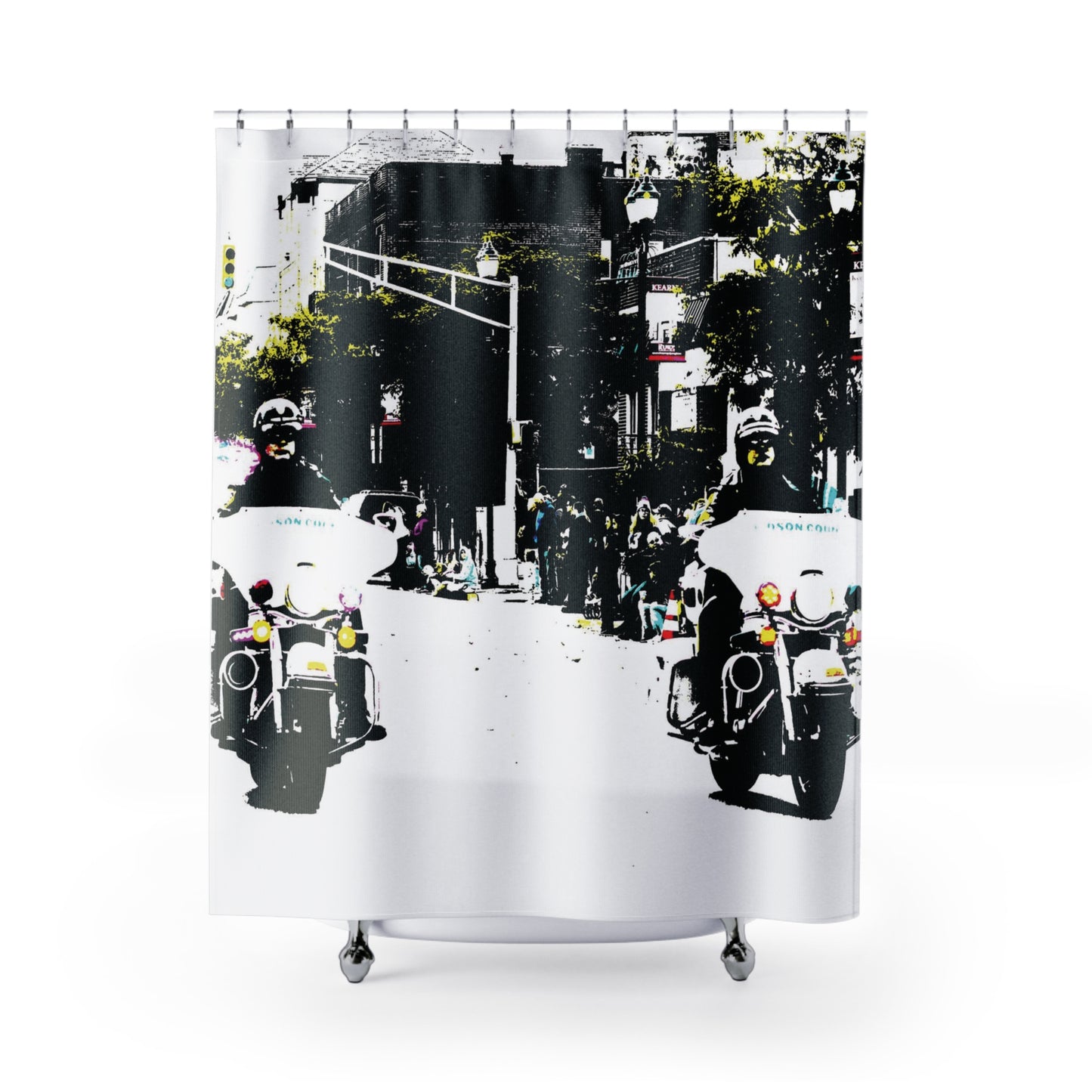 Shower Curtain Printed With Exclusive, High-Res, Full Color Beautiful Image.