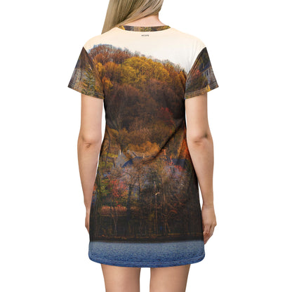 Autumn Lake Dress — Scenic Fall Cabin