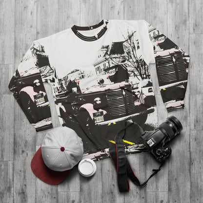 Vintage Fire Truck Sweatshirt — Retro Sweater