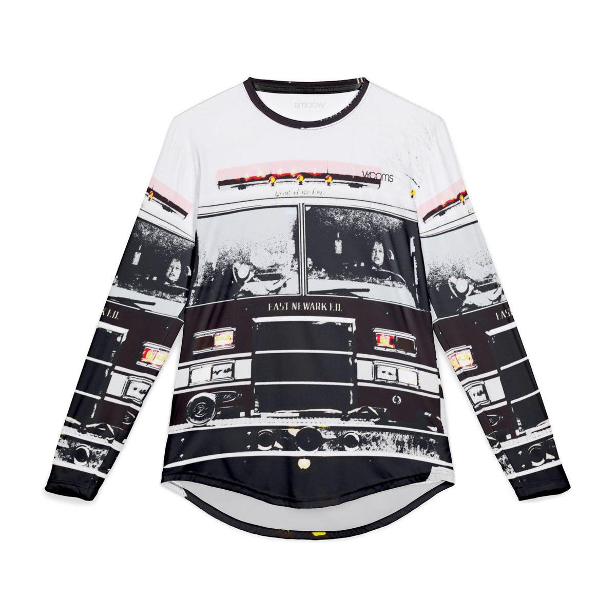 Men’s Long Sleeve Shirt – NJ St. Patrick’s Day Parade Fire Truck Graphic