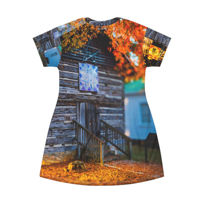 Rural Escape Dress – Weathered Cabin Edition