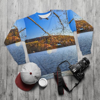 Autumn Franklin Lake Sweatshirt — Scenic Fall Landscape