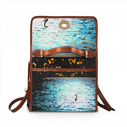 Duck in Water Waterproof Canvas Bag