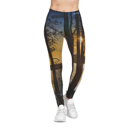 Vibrant Forest Leggings–Sunset Edition