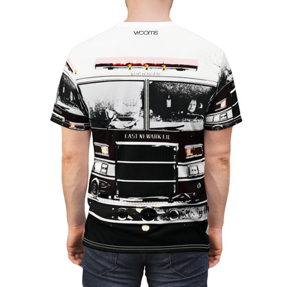Newark Bravest T-Shirt – Vintage Firehouse Monochrome Edition