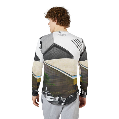Manhattan Midtown Church Long Sleeve Shirt — Modern Church Skyline Design
