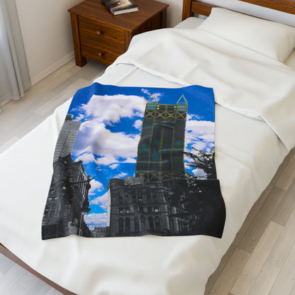 Velveteen Plush Blanket with beautiful photo image.