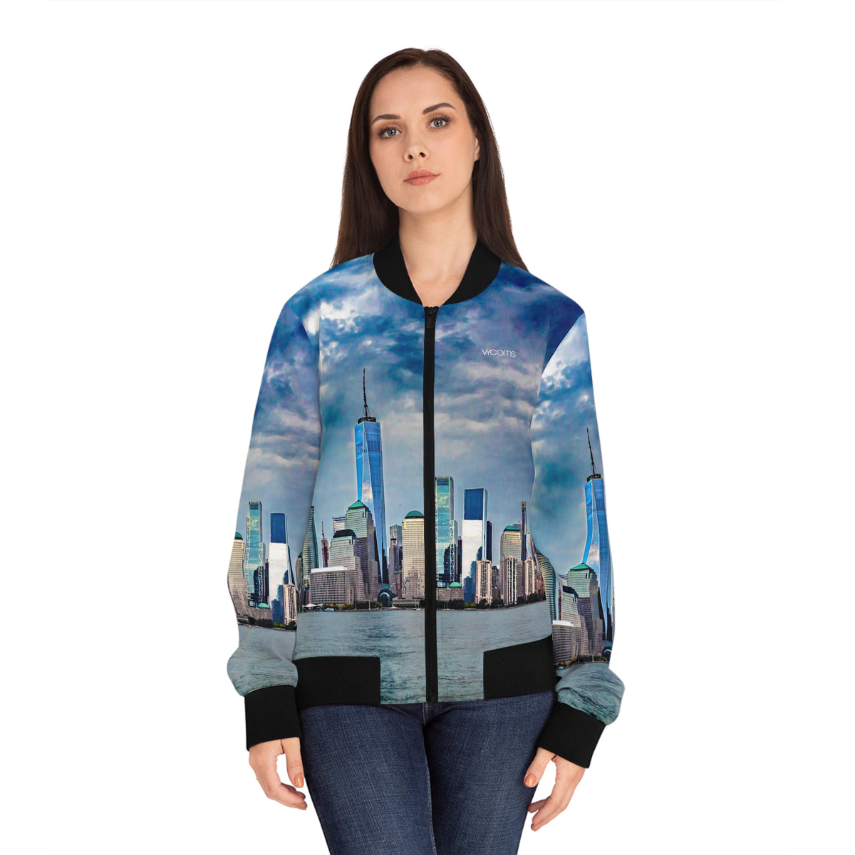 New York City Skyline Women's Bomber Jacket