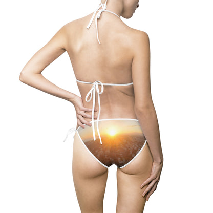 Santo Domingo Sunset Bikini Swimsuit — Aerial Sky View