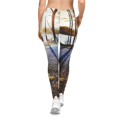 Lakeside Glow Premium Leggings– Sunset Reflection Edition