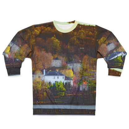 Autumn Lakeside Sweatshirt — Fall Landscape Crewneck
