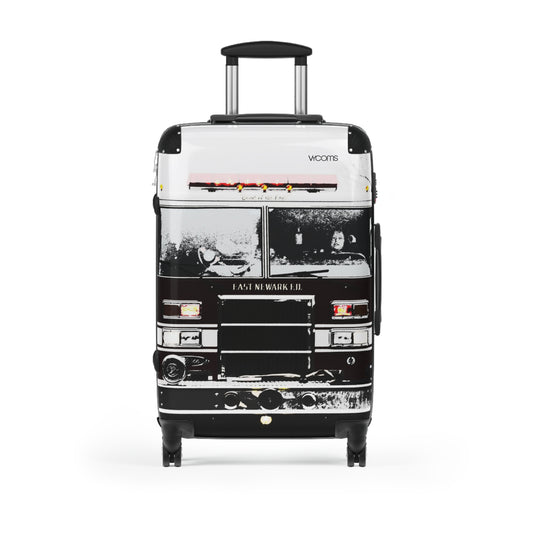 Vintage Fire Truck Carry-On Suitcase — Retro Emergency Vehicle Luggage