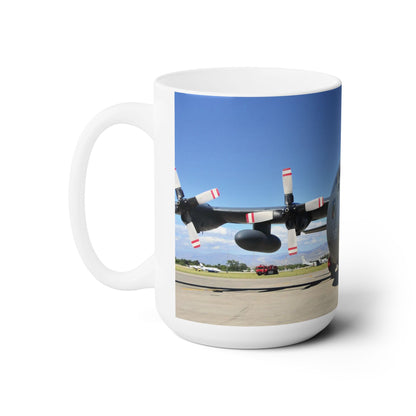 Elegant 15oz Ceramic Coffee Mug with a beautiful