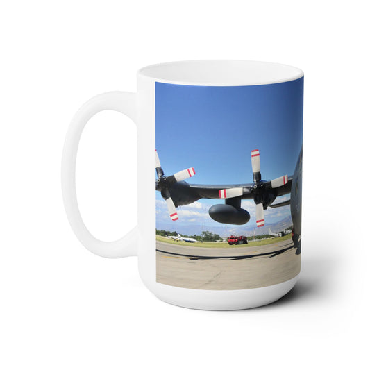 Elegant 15oz Ceramic Coffee Mug with a beautiful