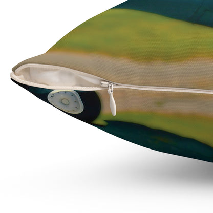 Spun Polyester Square Pillow Printed With Exclusive, High-Res, Full Color Beautiful Image
