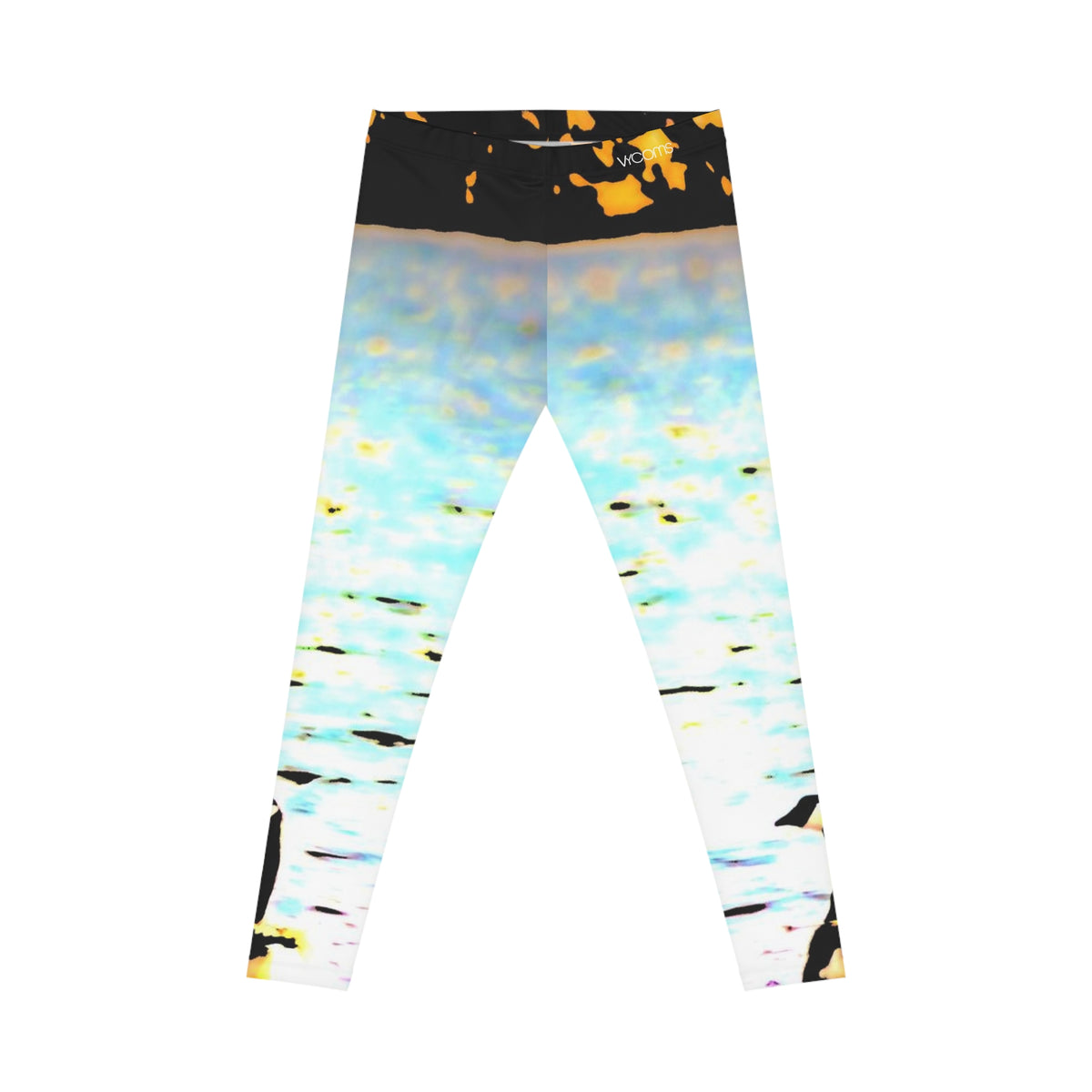 Leggings de mujer Duck At a Lake — Azul agua costero