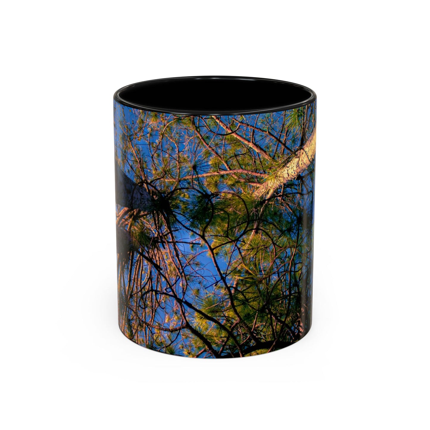 Beautifull 11oz Two Tones, Ceramic Coffe Mug Printed With An original, High-Res, Full Color Image of an Elegant Natural Landscape.