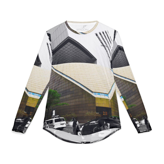Camiseta de manga larga de la iglesia Manhattan Midtown: diseño moderno del horizonte de la iglesia